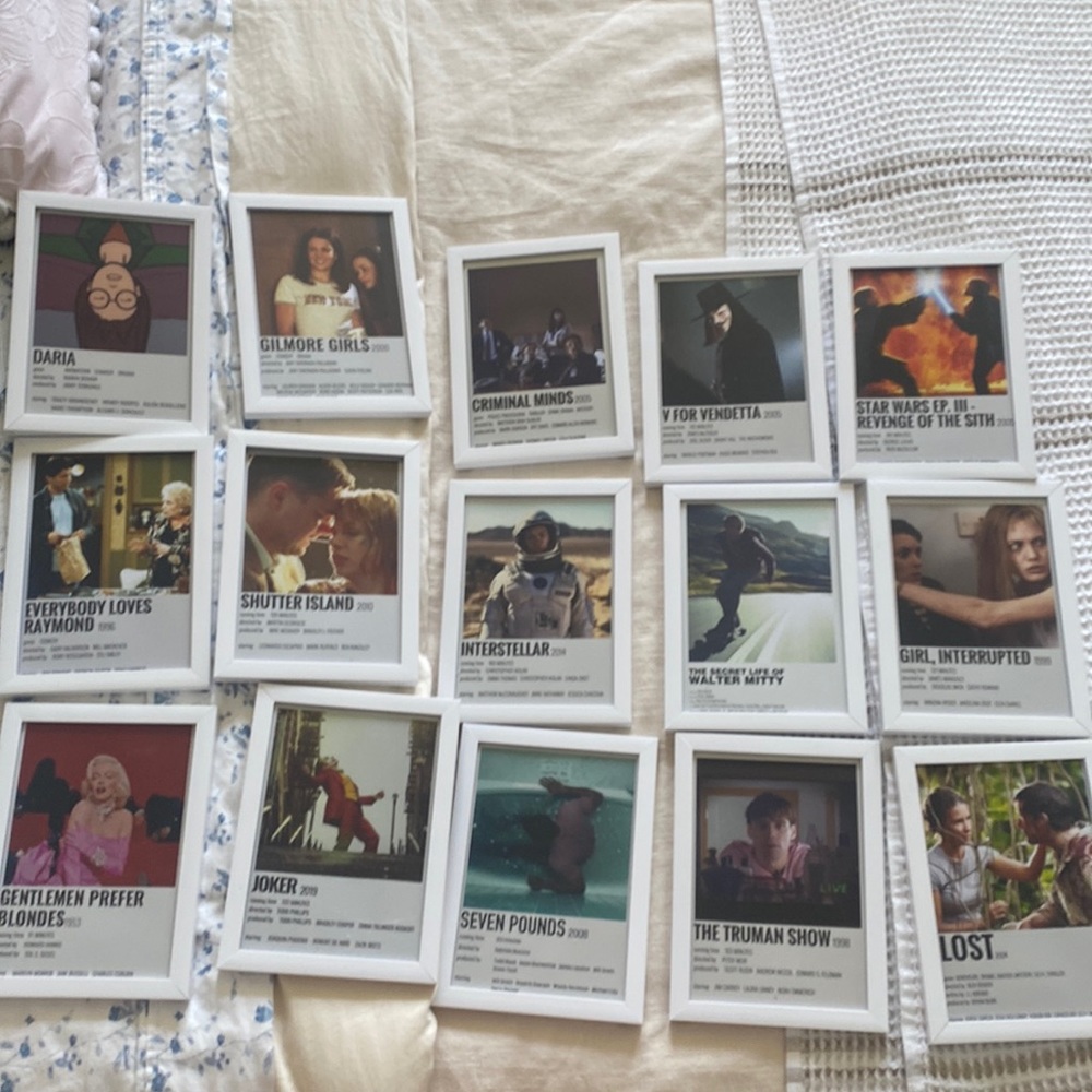 15 5x7 inch White Frames